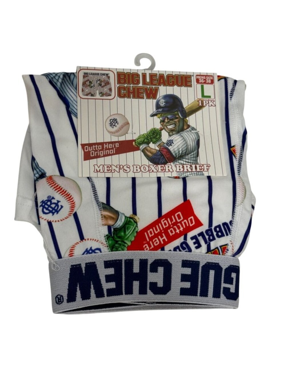 Big League Chew Boxer Briefs Mens Baseball Gum Underwear NWT L